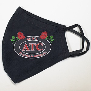 custom printed Plumbing/Heating Service Mask