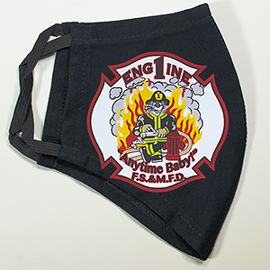 custom printed Fire Department Mask