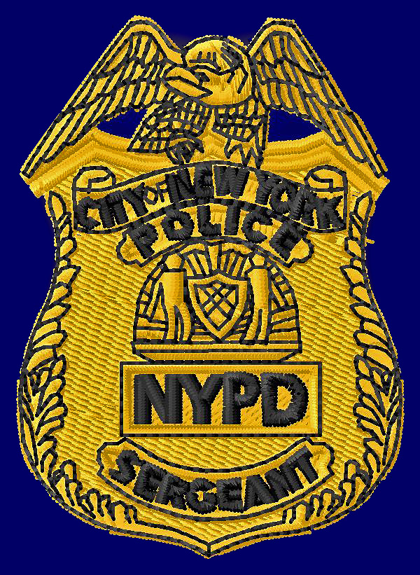 Sew Fine Embroidery NYPD Sergeant